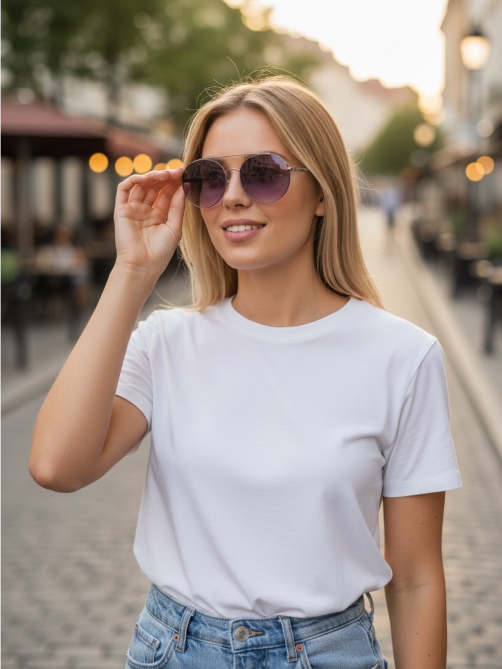Balmain Aviator Sunglasses for Women - Purple Lens